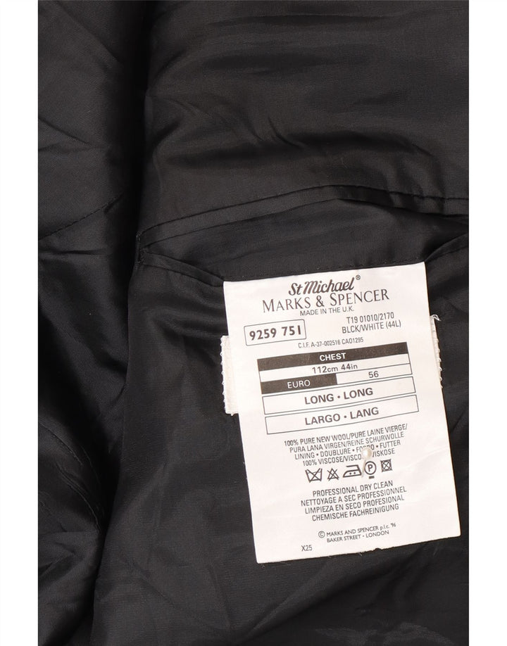 Marks & Spencer Herre 2-knaps blazerjakke UK 44 XL Grå sildebensuld