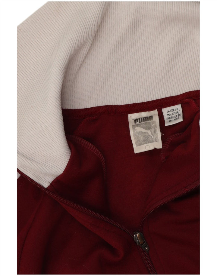 Puma Grafisk træningsdragt topjakke til kvinder UK 16 Stor rød farveblok