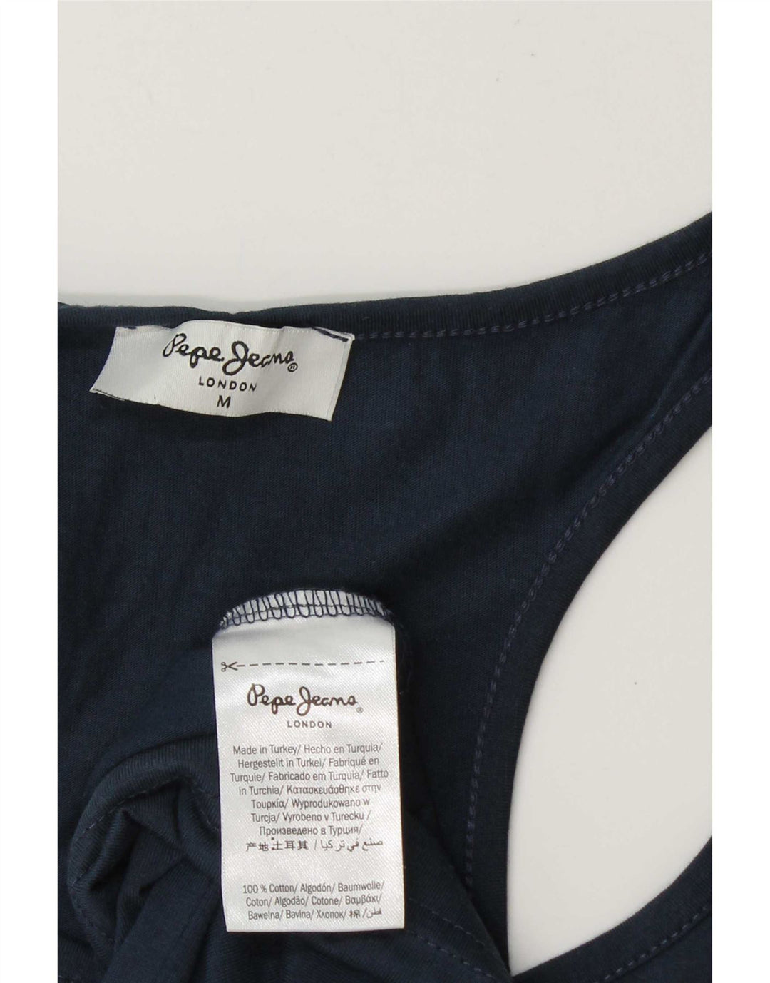 PEPE Jeans Herre Grafisk Vest Top Medium Marineblå Bomuld