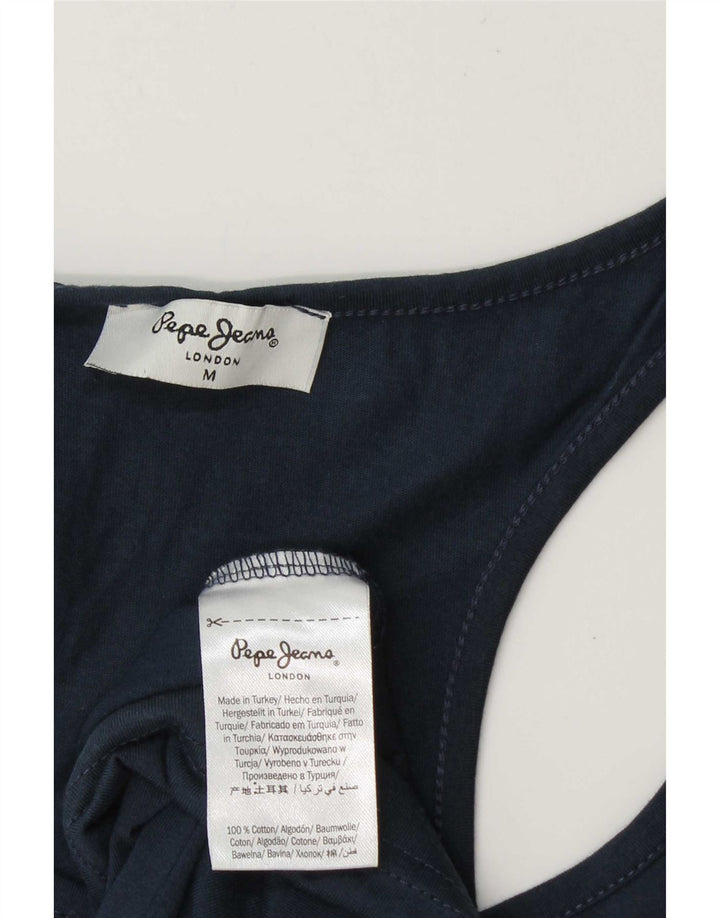 PEPE Jeans Herre Grafisk Vest Top Medium Marineblå Bomuld