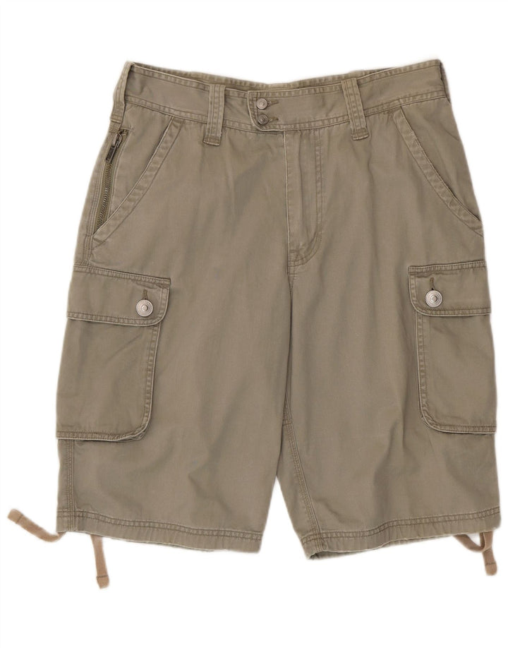 BENETTON Herre Cargo Shorts IT 46 Small W32 Beige Bomuld