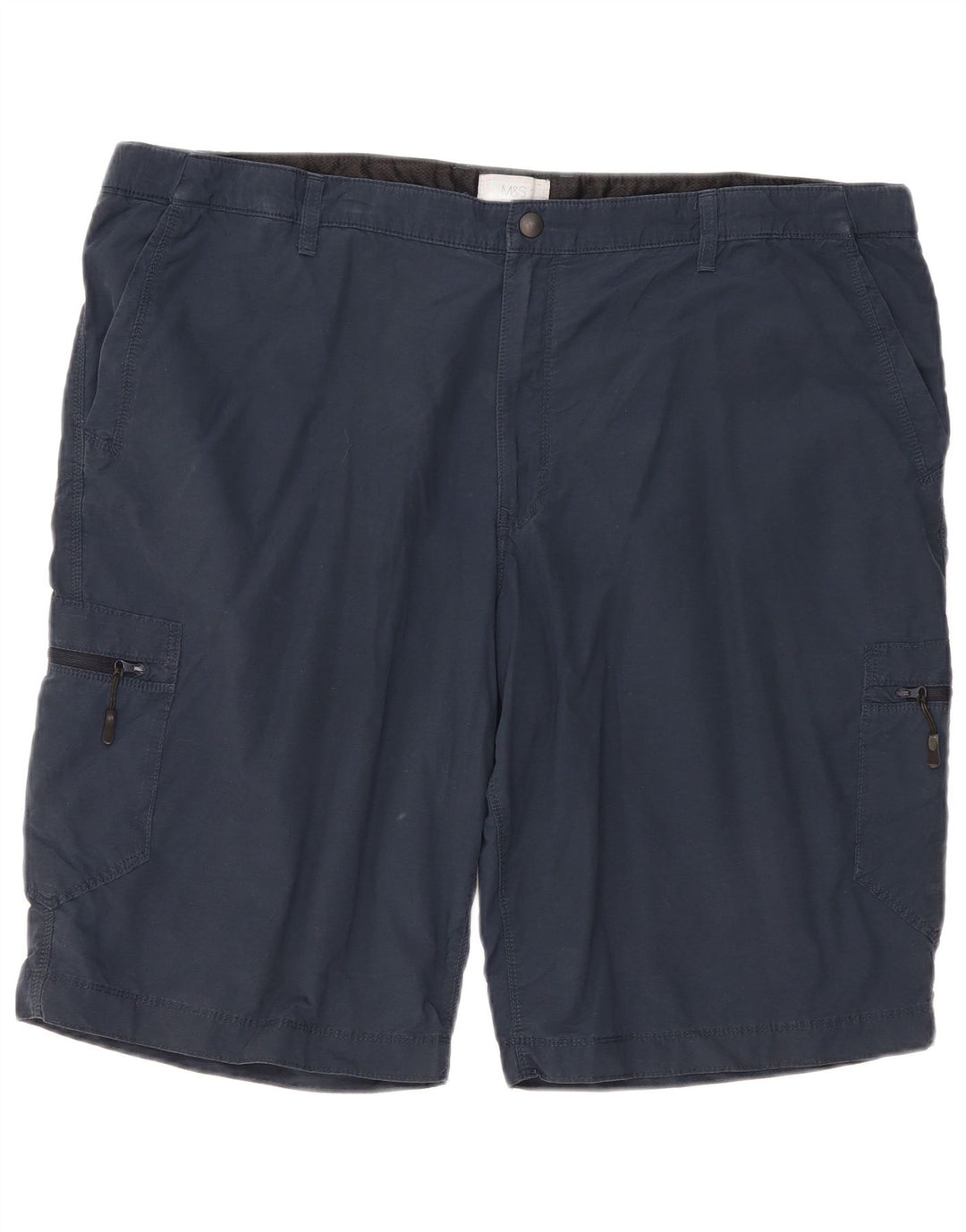Marks & Spencer Herre Cargo Shorts W44 2XL Marineblå Bomuld