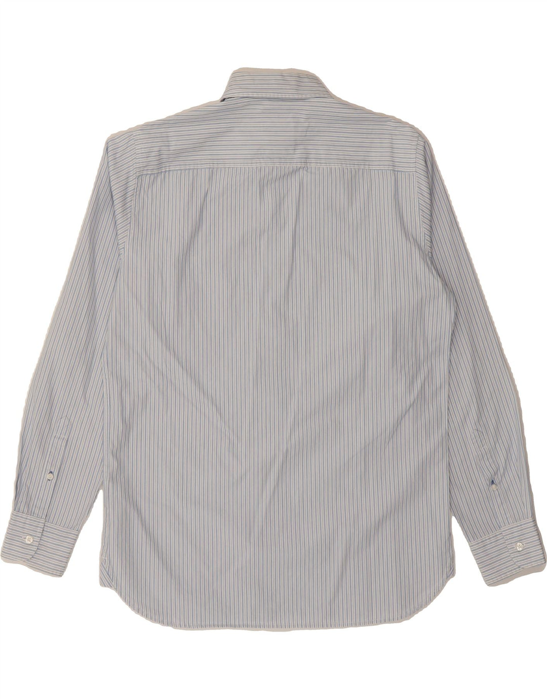 TIMBERLAND Mens Slim Fit Shirt Large Blue Striped Cotton Vintage Timberland and Second-Hand Timberland from Messina Hembry 