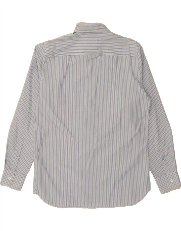 TIMBERLAND Mens Slim Fit Shirt Large Blue Striped Cotton Vintage Timberland and Second-Hand Timberland from Messina Hembry 
