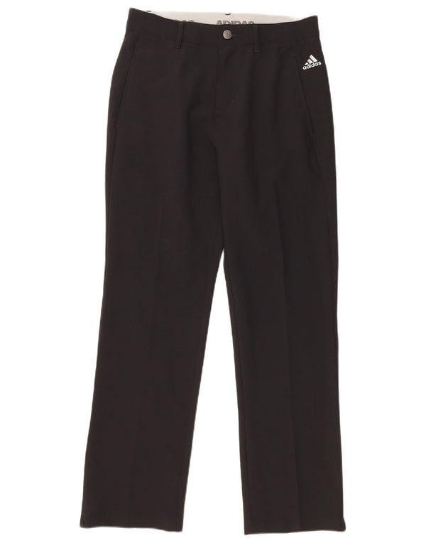 Adidas drenge lige chinobukser 11-12 år W28 L27 sort polyester