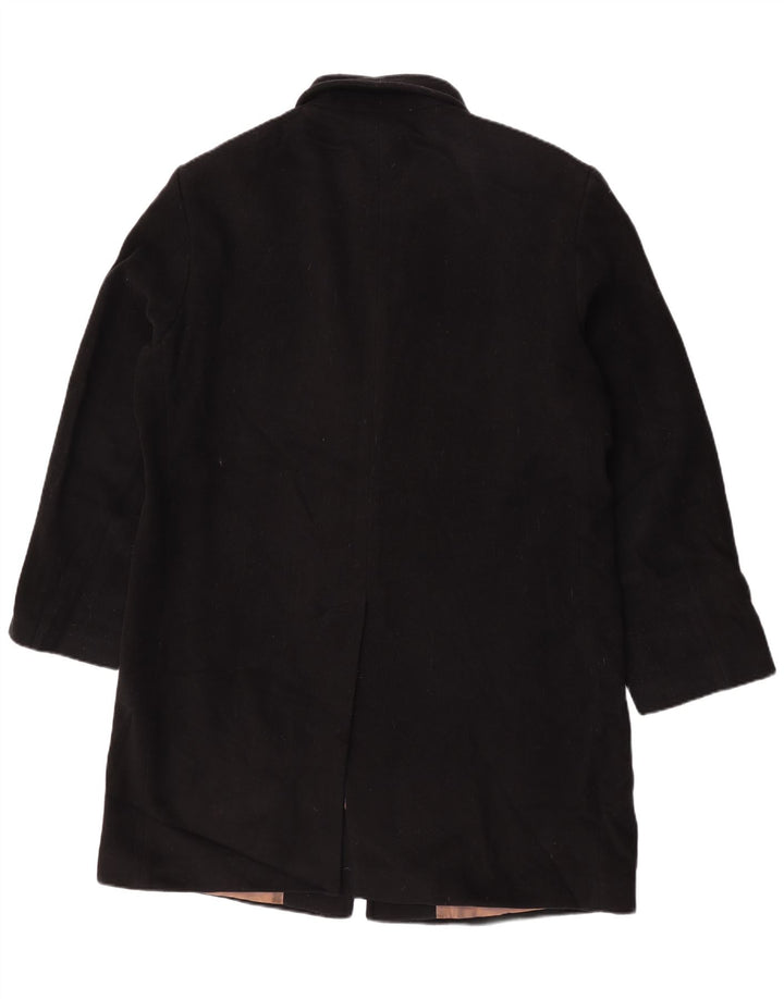 Marks & Spencer Herre Overfrakke UK 41/43 Large Black Wool