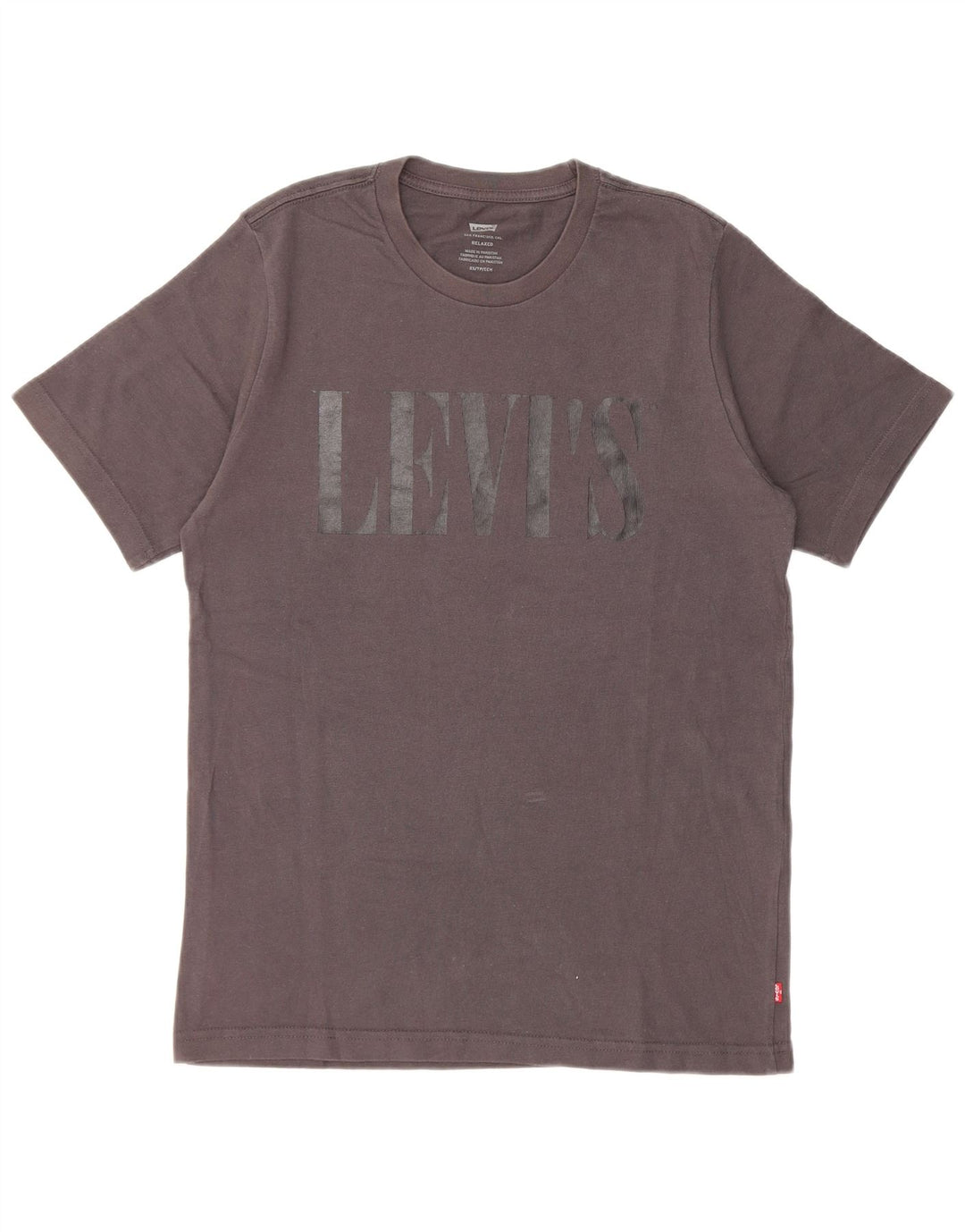 Levi's Herre afslappet grafisk T-shirt top XS grå bomuld
