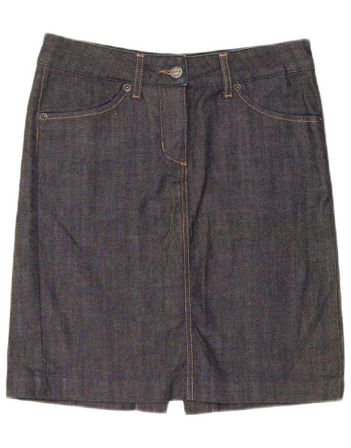 Gant Dame Denim Nederdel EU 36 Small W28 Sort Bomuld