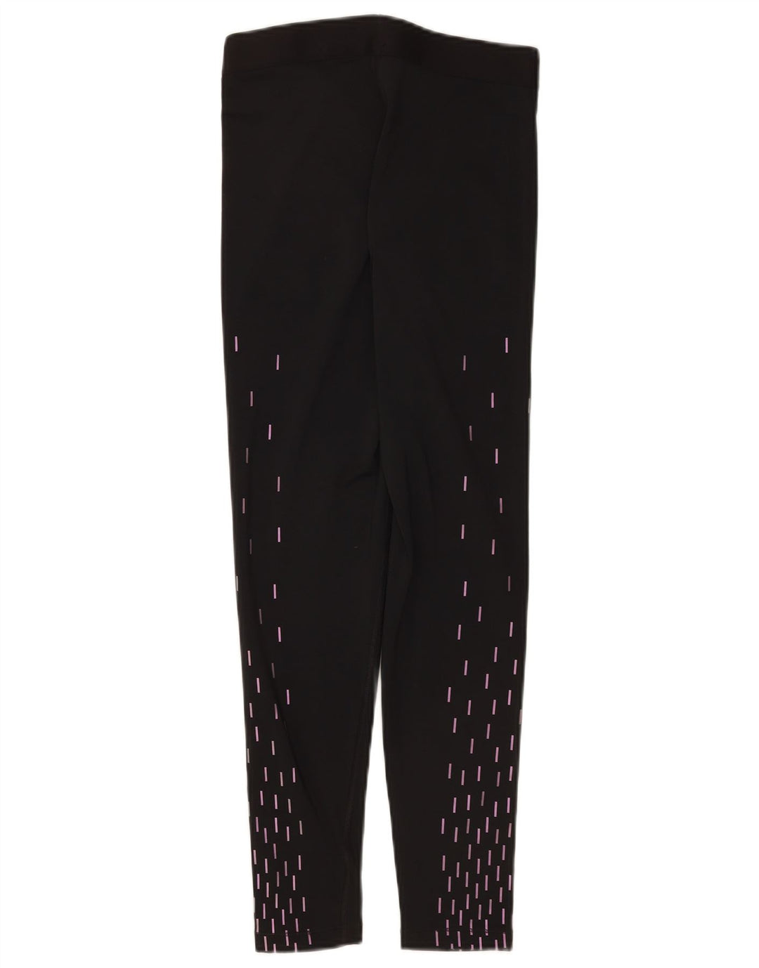 Nike Dame Dri Fit Grafiske Leggings UK 12 Medium Sort Geometrisk
