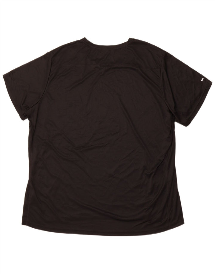 ADIDAS Running T-Shirt Top 2XL Sort Polyester Sports