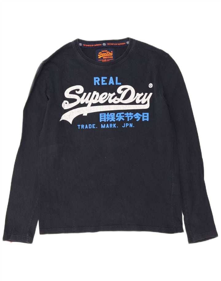 Superdry Grafisk Top Langærmet Herre Stor Sort Bomuld