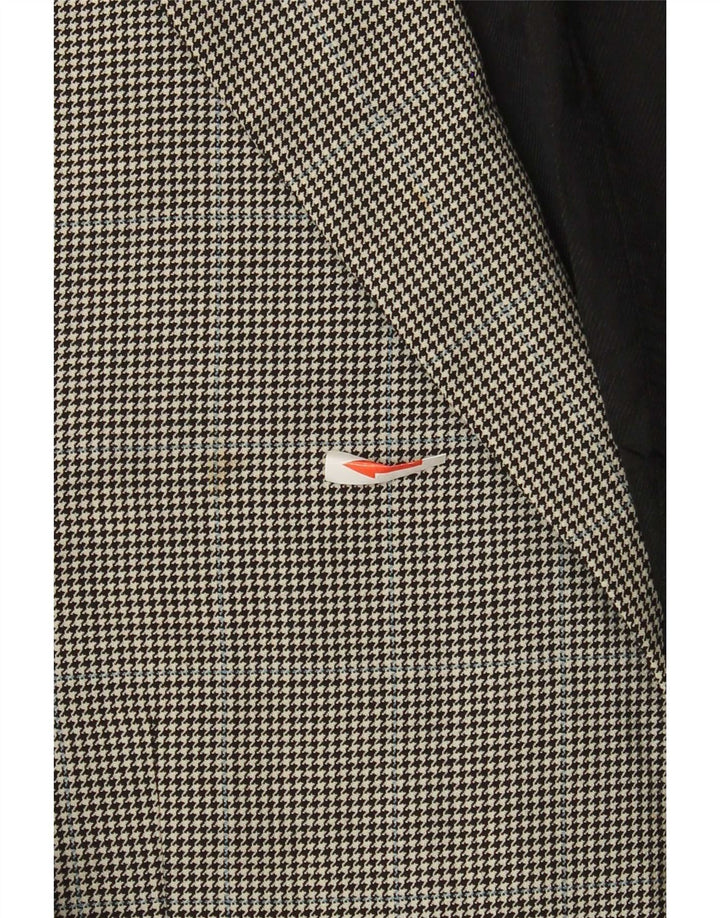 Marks & Spencer Herre 2-knaps blazerjakke UK 42 Large Black Houndstooth
