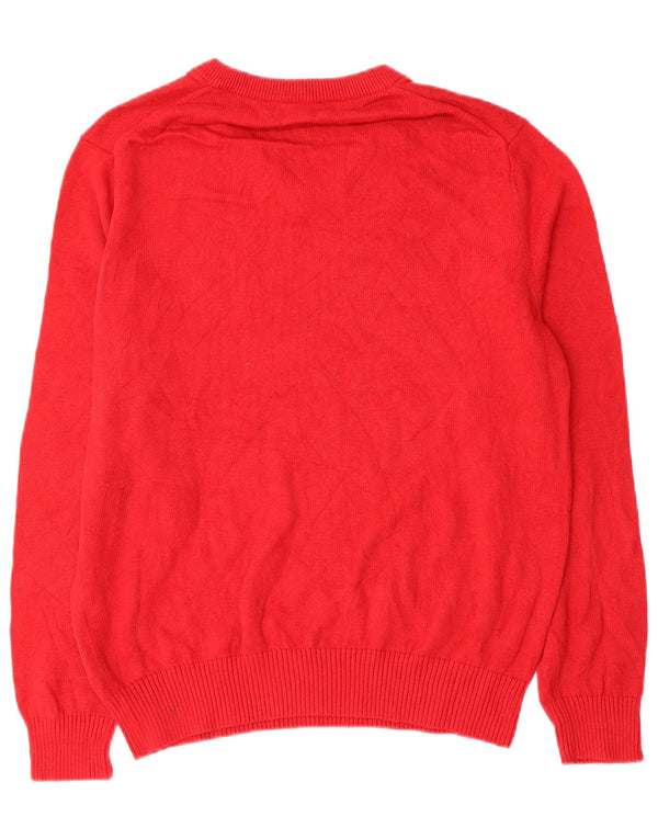 Nautica Herre V-hals sweater Medium Rød Bomuld