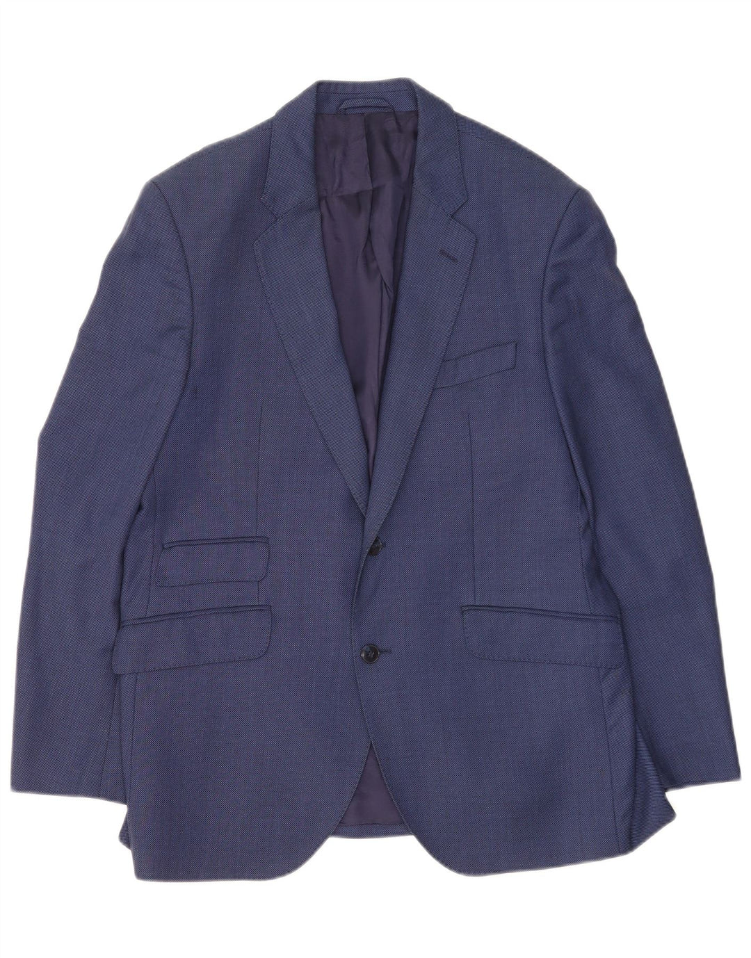 Hackett Herre 2 Button Blazer Jacket UK 42 XL Blå Uld