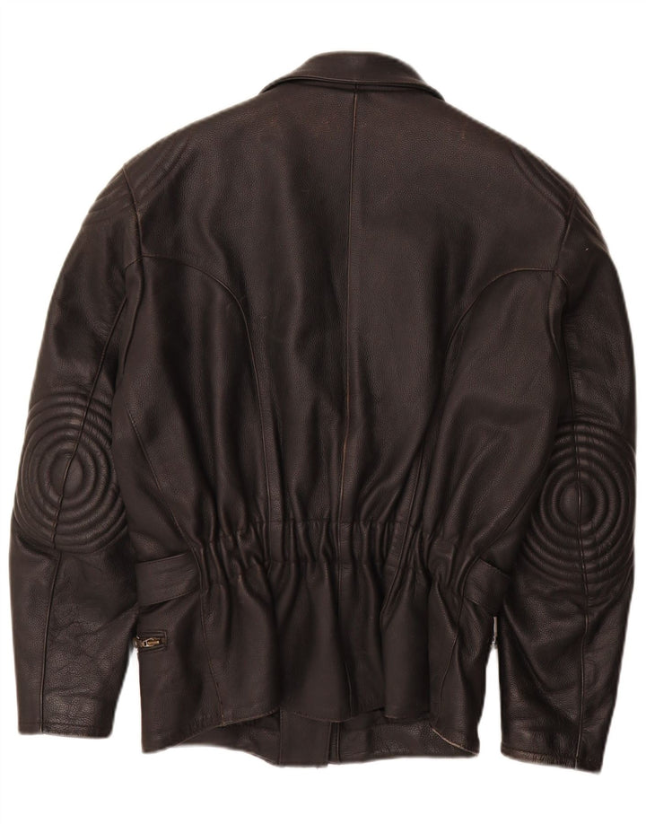 HIGHWAY 1 Dame Biker Jacket IT 40 Lille sort læder
