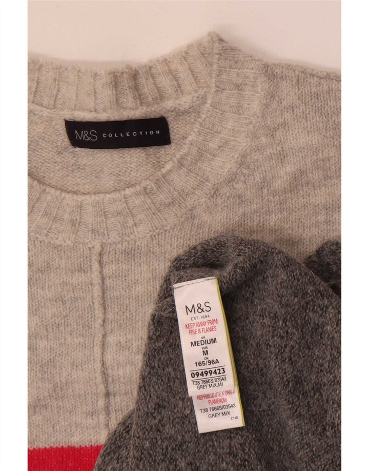 Marks & Spencer Dame sweater med rund hals DK 14 mellemgrå