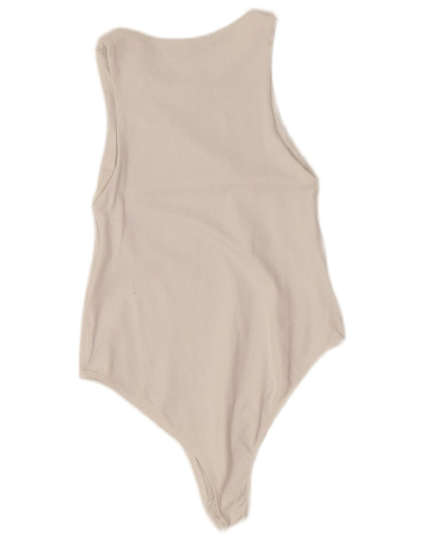 Zara ærmeløs bodysuit til kvinder UK 12 Medium White