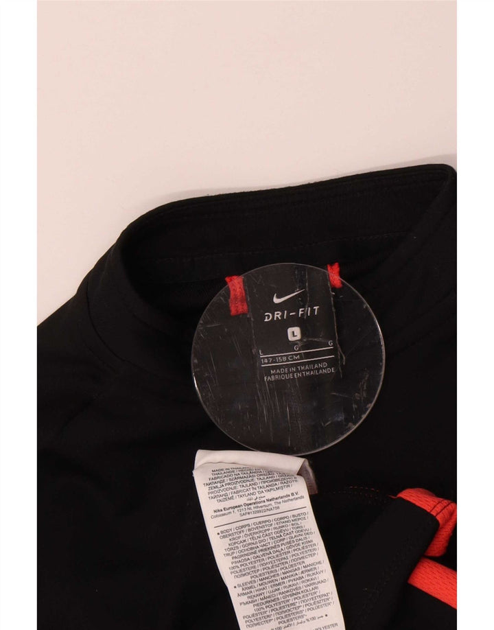 Nike Boys Dri Fit Pullover Træningsdragt Top 12-13 år Stor Sort