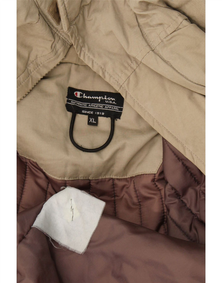 Champion Herre hættepolstret jakke UK 42 XL Beige