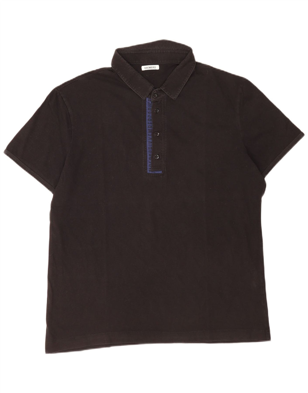 Bikkembergs Herre Polo Shirt 2XL Sort Bomuld
