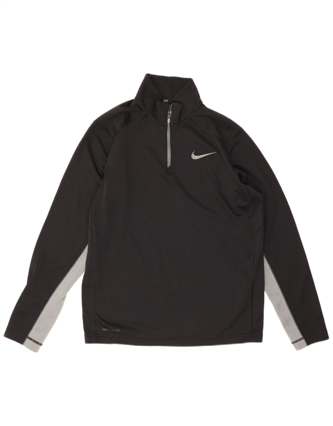 Nike Herre Therma-Fit Pullover Træningsdragt Top Medium Sort Colourblock