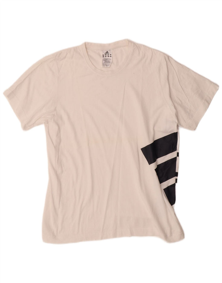 ADIDAS Grafisk T-shirt top til mænd, lille hvid
