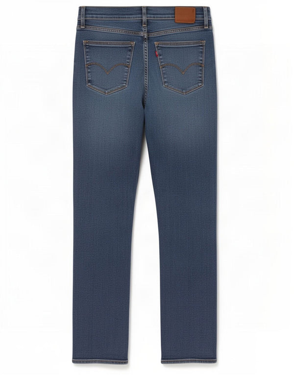 Levi's Dame 724 Højtaljede lige jeans W29 L32 Blå Bomuld
