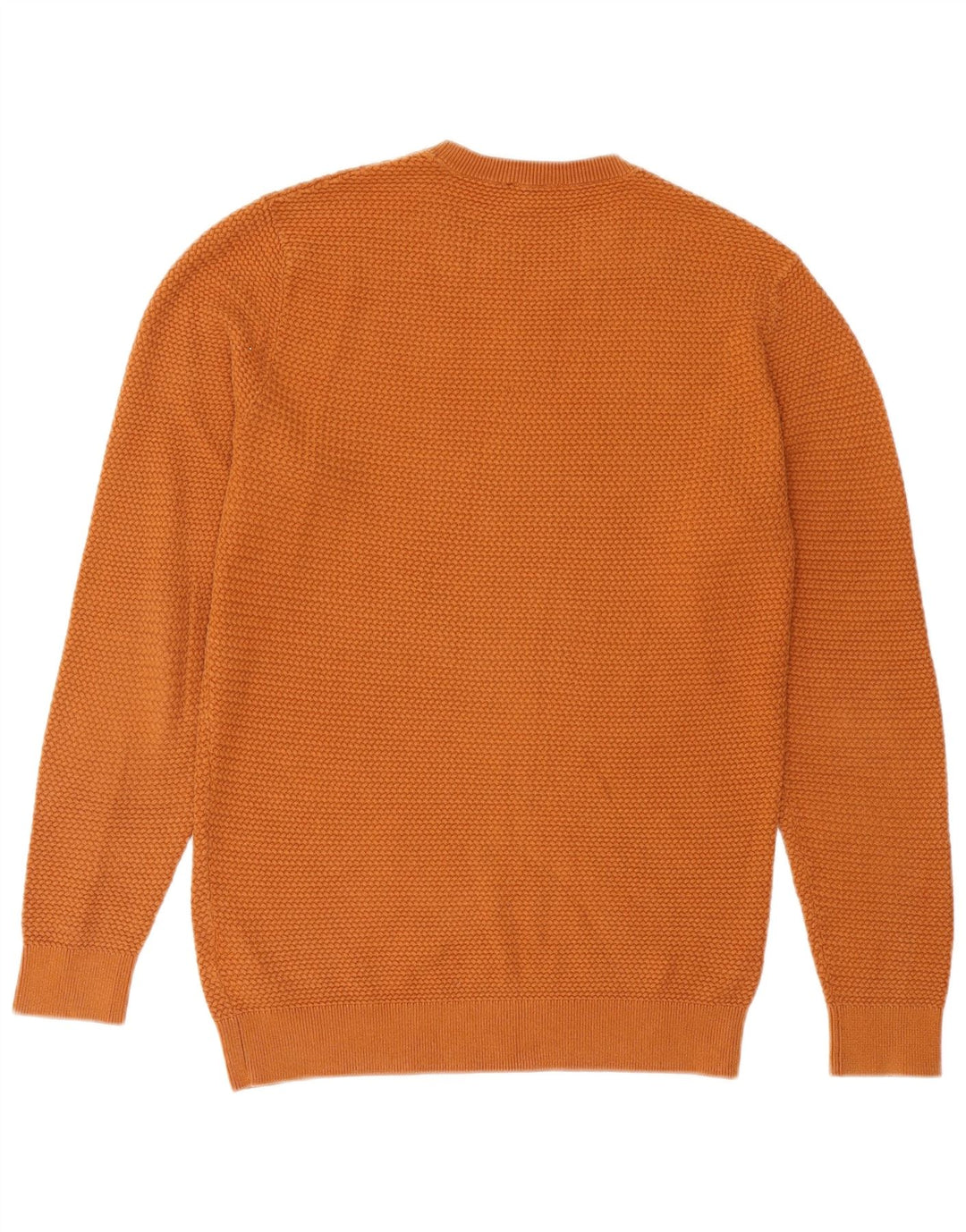 Cos Herre sweater med rund hals, lille orange bomuld