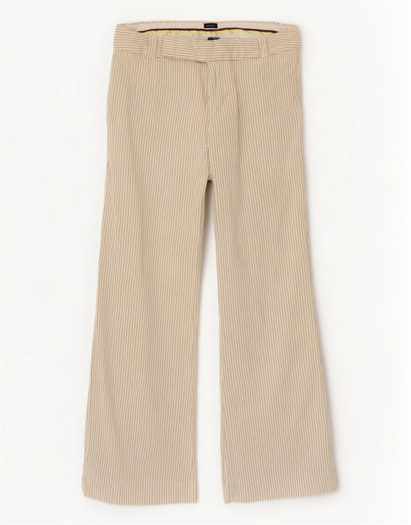 Gap Womens Flare Suit Trousers US 2 XS W30 L30 Beige Pinstripe
