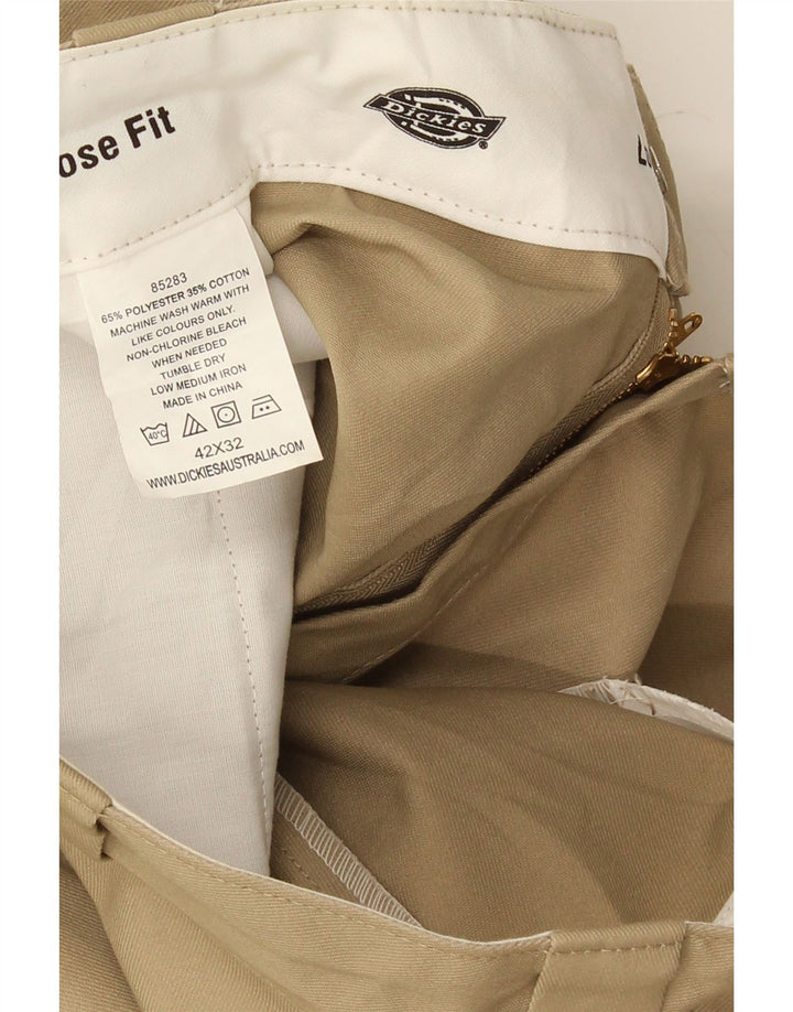 Dickies Herre Loose Fit Cargo Bukser W42 L32 Beige Polyester
