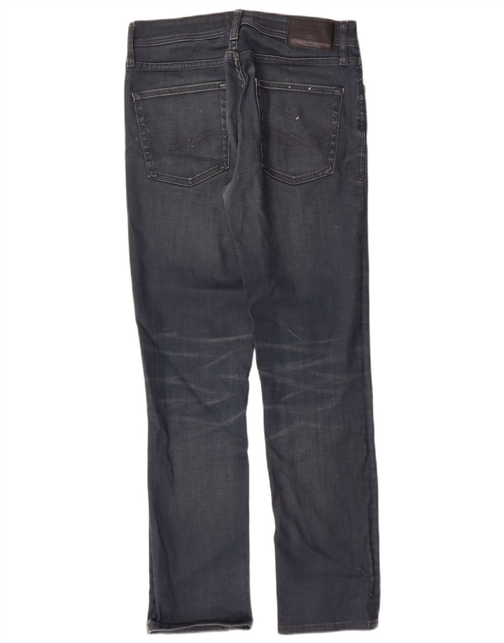 JACK & JONES Herre Clark Straight Jeans W30 L29 Marineblå Bomuld