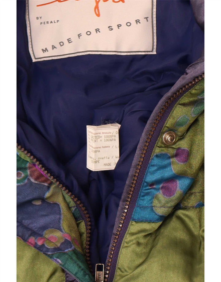 Ninety Eight Dame Ski Jumpsuit UK 12 Medium Navy Blue Colourblock