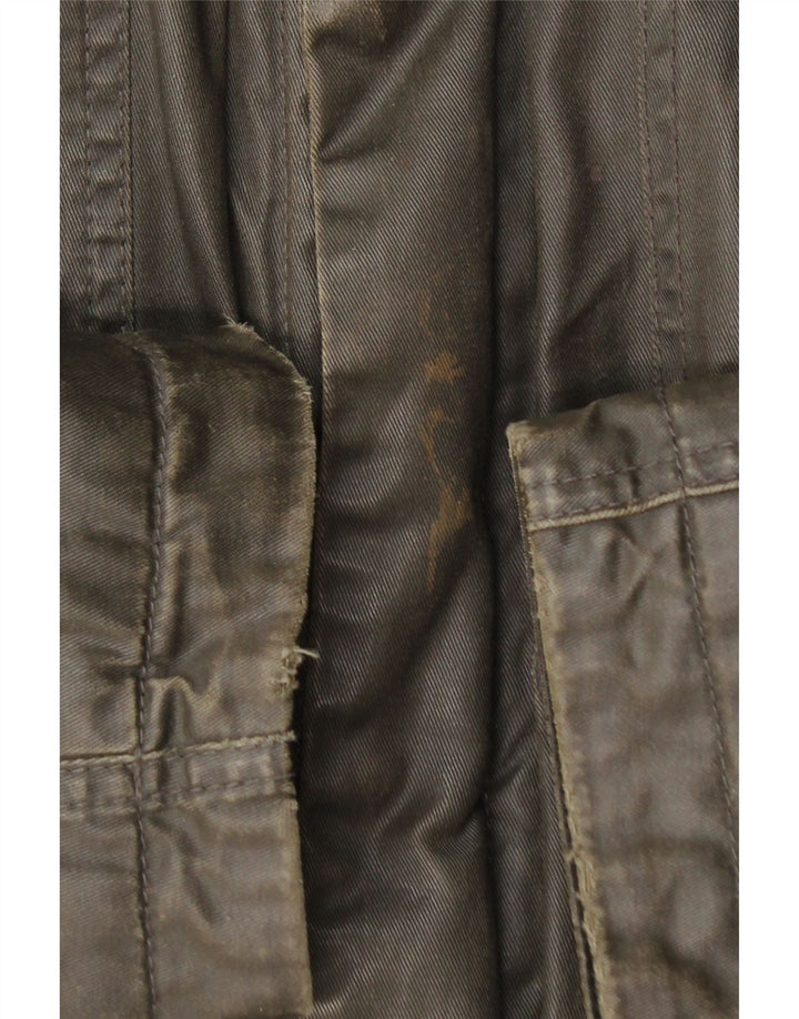 HUGO BOSS Herre Militærjakke IT 50 Stor Brun Bomuld