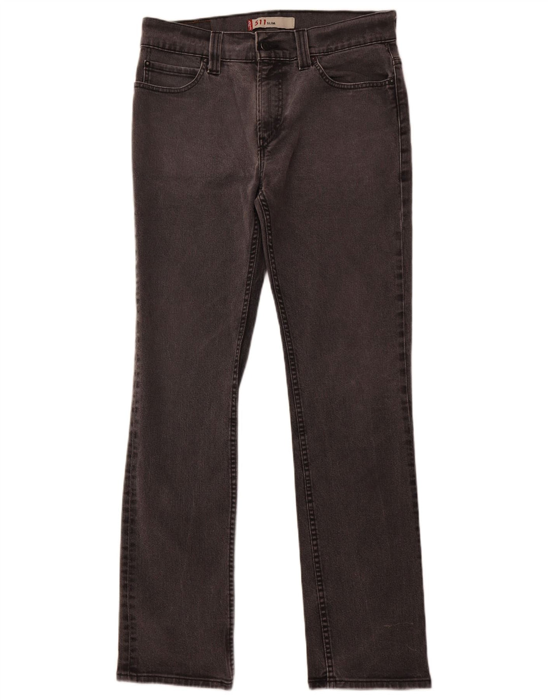 LEVI'S Dame 511 Slim Jeans W36 L34 Grå Bomuld