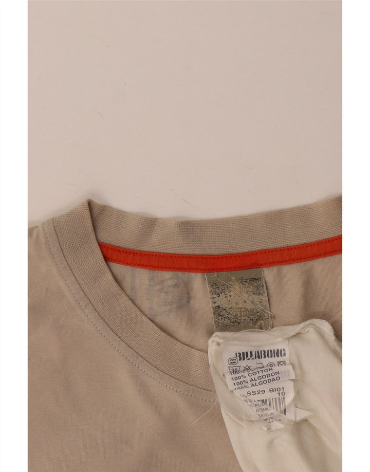 BILLABONG Herre Grafisk T-Shirt Top XL Hvid Colourblock Bomuld