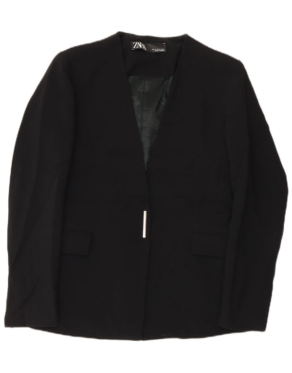 Zara Dame Blazer Jacket UK 12 Medium Sort