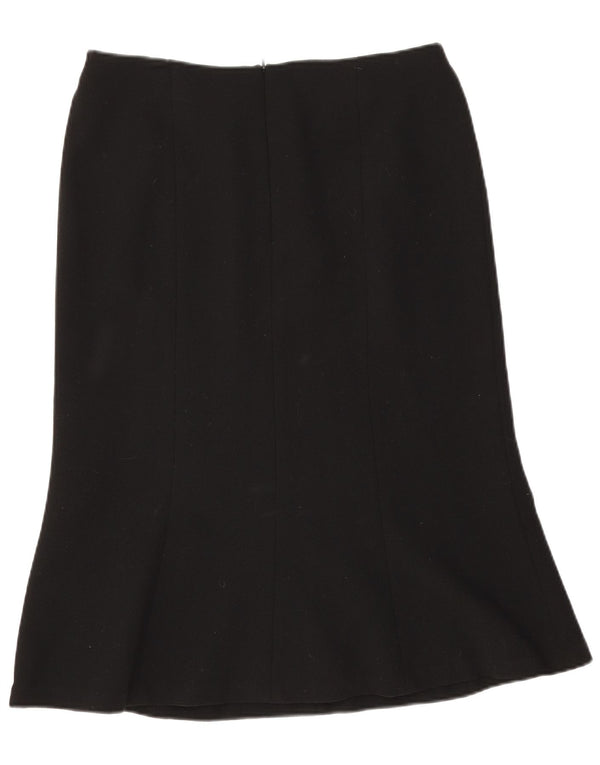 Hobbs Trompetnederdel til kvinder UK 14 Medium W31 Black New Wool