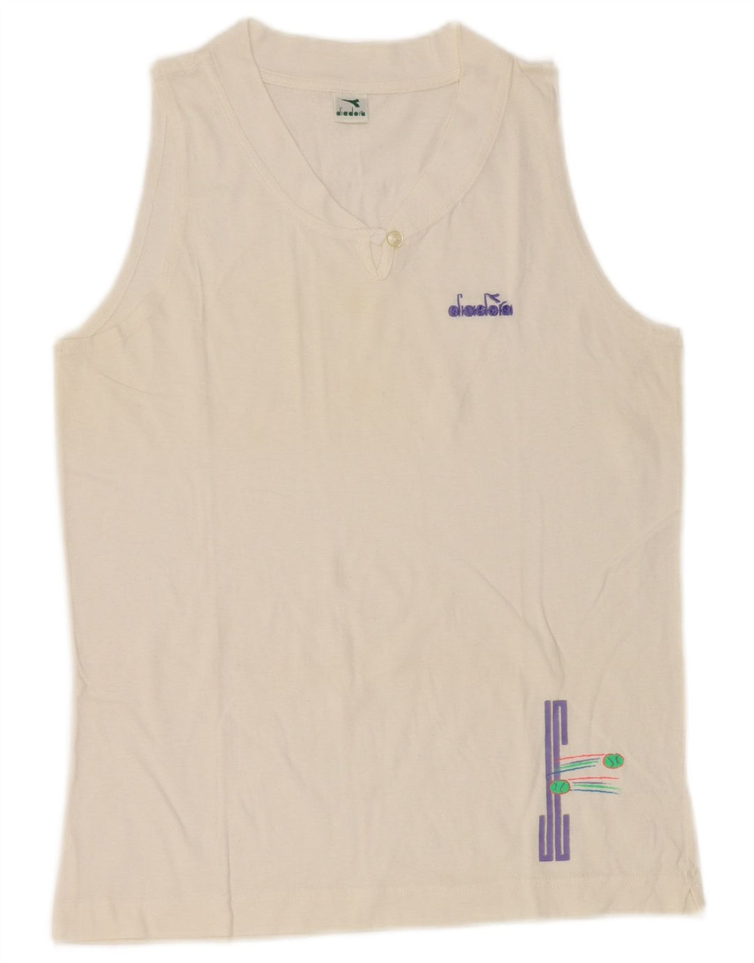 Diadora Damevest Top UK 12 Medium White