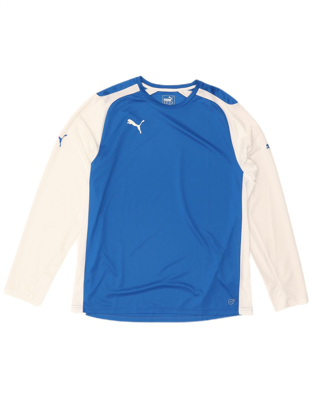 Puma Herre Top Langærmet XL Blå Colourblock Polyester