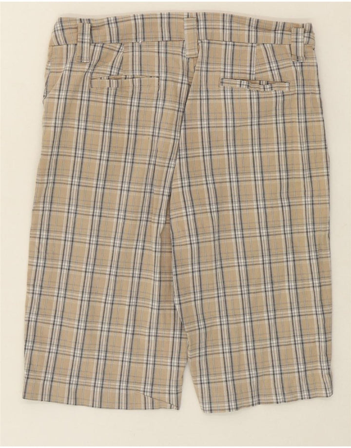 LEE Womens Casual Shorts US 12 Large W32 Beige Check Cotton Vintage Lee and Second-Hand Lee from Messina Hembry 