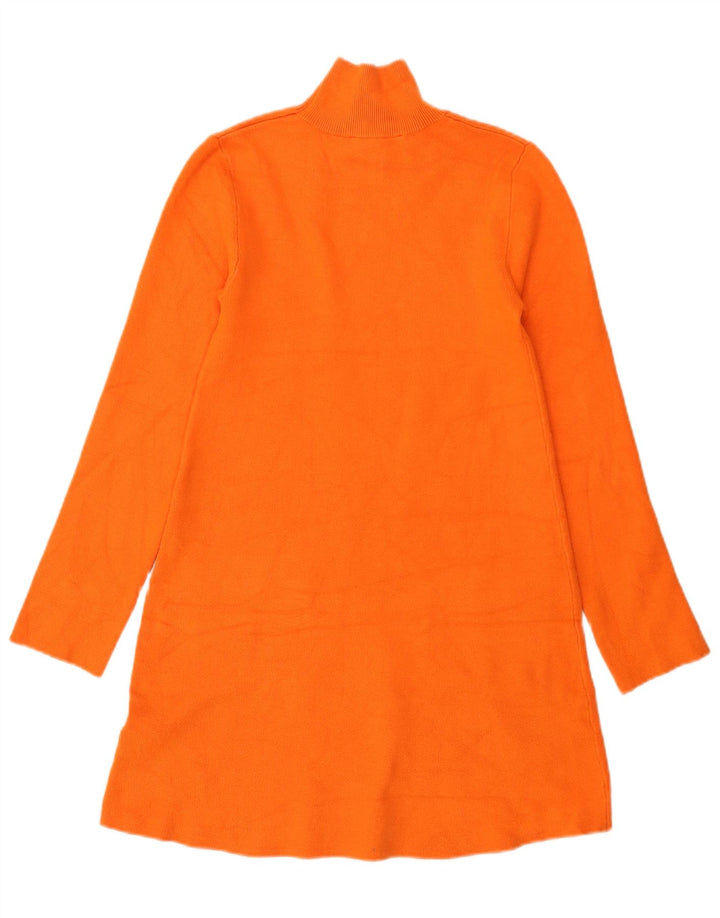 Zara Dame Jumper Dress UK 8 Small Orange