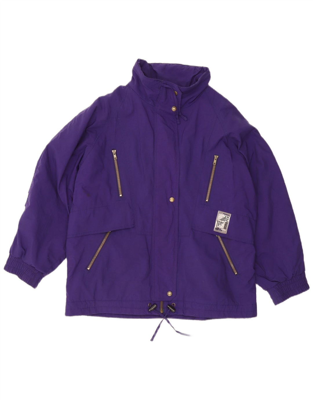 Elho Dame Oversized Windbreaker Jacket EU 38 Medium Lilla Polyamid