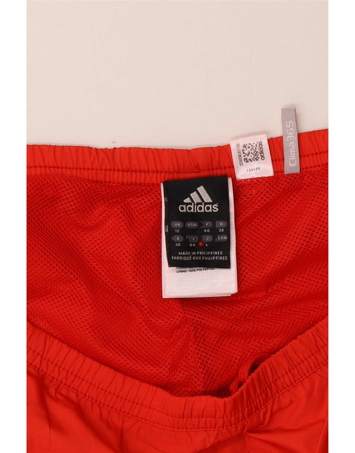 Adidas Dame Clima 365 Grafisk træningsdragt Bukser UK 12 Medium Rød