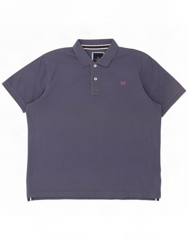 Crew Clothing Mens Polo Shirt XL Navy Blue Cotton