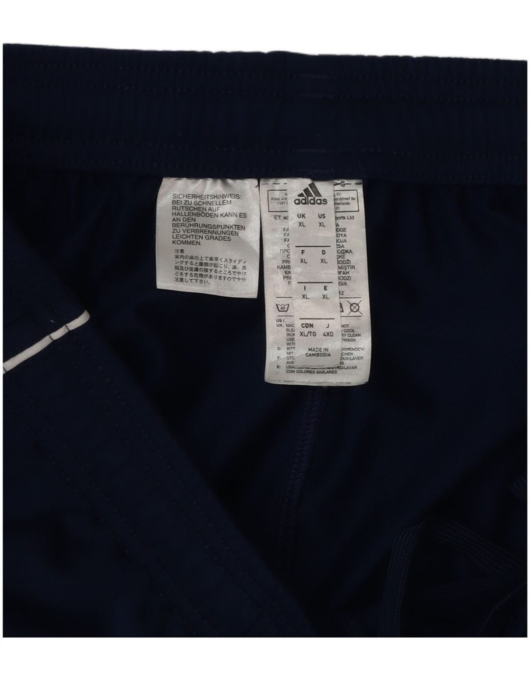 Adidas Herre træningsdragt Bukser Joggers XL Navy Blue Polyester