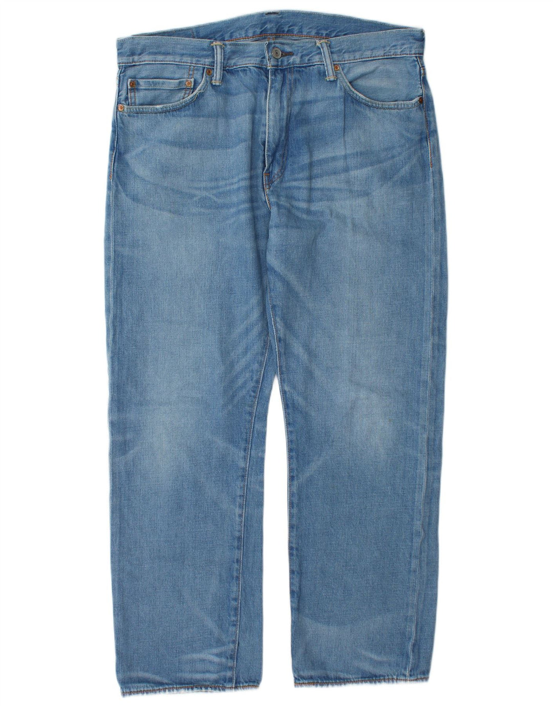Levi's Herre 504 lige jeans W36 L30 blå bomuld