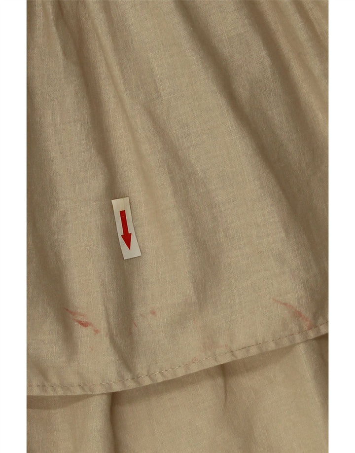 Zara Dame A-Line Kjole UK 10 Small Beige