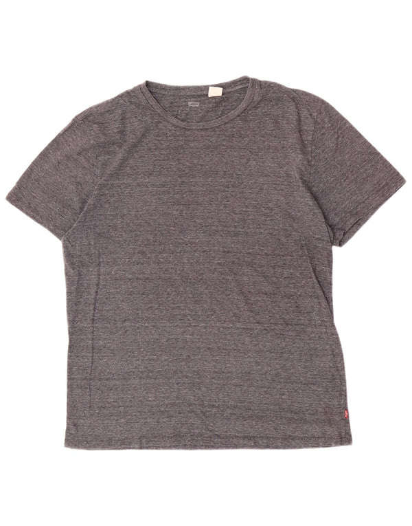 Levi's Womens T-Shirt Top UK 16 Large Grey Flecked