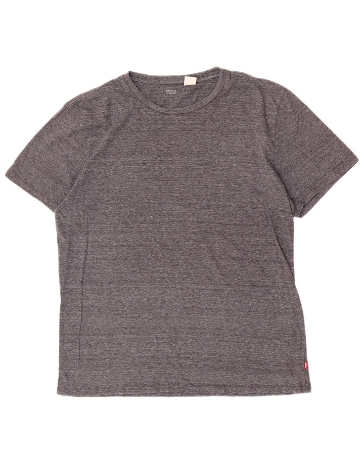Levi's Dame T-Shirt Top UK 16 Stor Grå Flecked