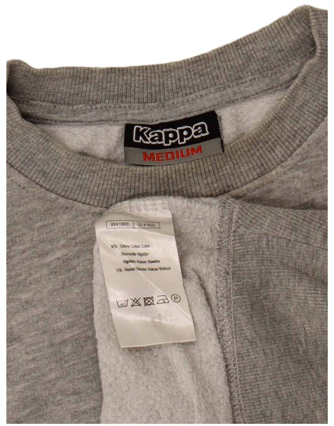 Kappa sweatshirt til mænd mellem grå flækket bomuld